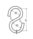 CROCHET "S" INOX A4