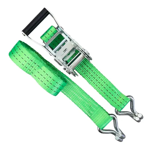[SA35TAC1603] SANGLE D'ARRIMAGE TENDEUR ET CROCHETS *DR*| 35mm | TMU: 1500/3000 kg (L: 3 m | Vert)